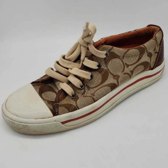 coach canvas sneakers